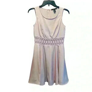 Forever 21 Pink Lace Cutout Waist Dress